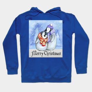 Cute Xmas Penguins Hoodie